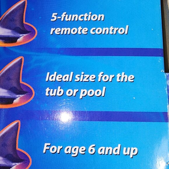 RADIO SHACK Radio Remote Control Shark-NEW in box- Kids Toys Pool Vintage - Picture 14 of 15